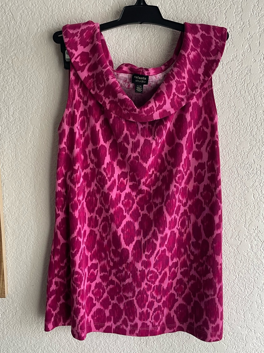 Pink Leopard Print Top